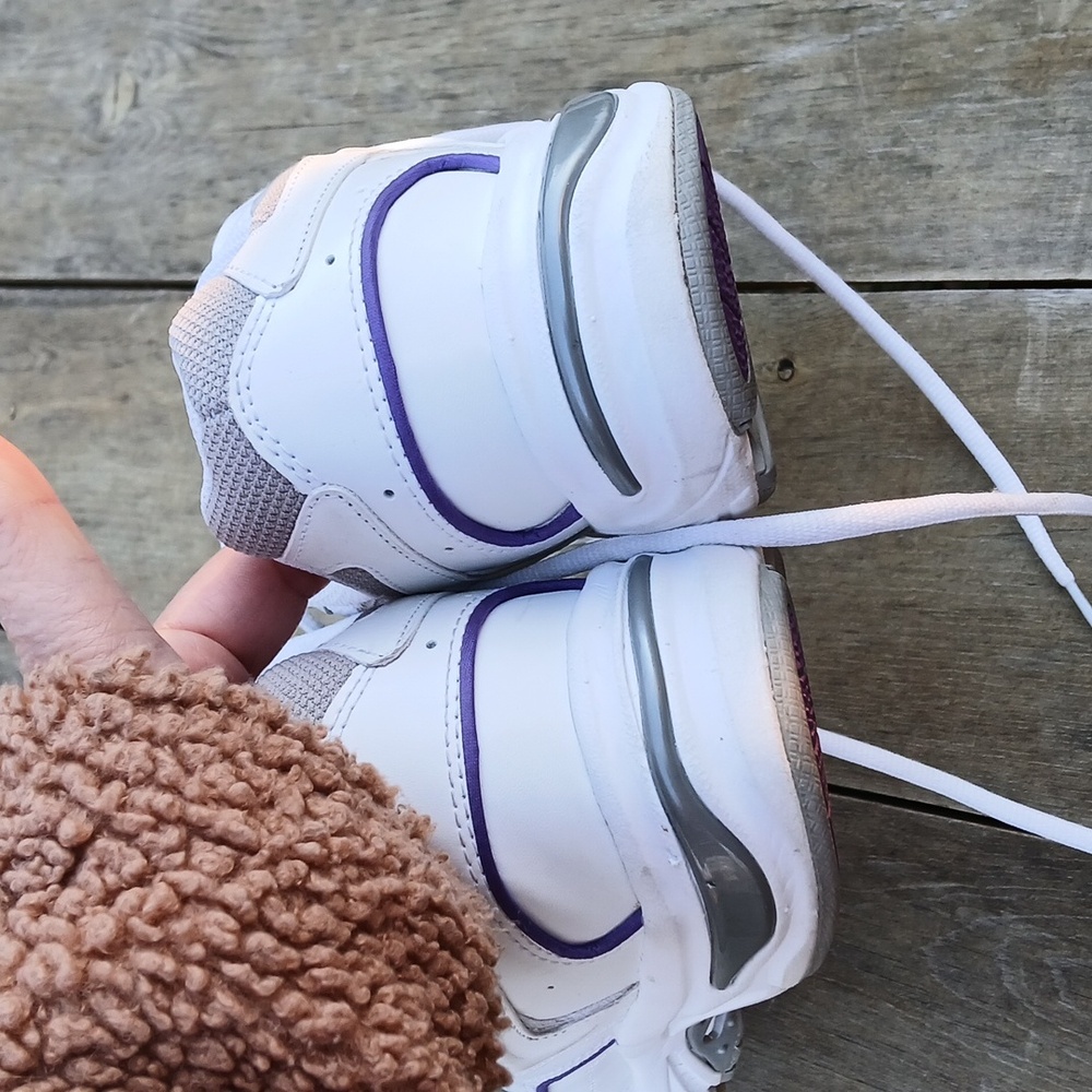 Bionic Walker Shoes Classic Athletic Sneakers Women Size 8.5 Wide,White/Purple - Picture 5 of 9